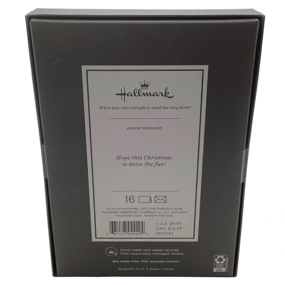 Hallmark Very Very Merry Boxed Christmas Cards, Pack of 16 (NWT)